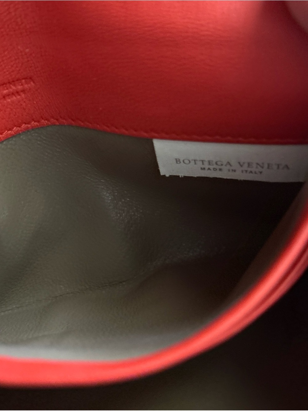 Bottega Veneta Coral-Red Leather wallet